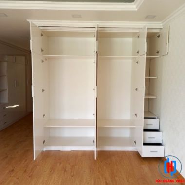 Tủ Áo Âm Tường Nhựa 4 Cánh