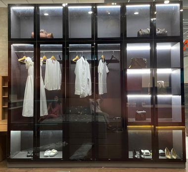 Tủ Áo Nhựa Cánh Nhôm Kính TAK1 5m5 x 2m9 x 0.5m