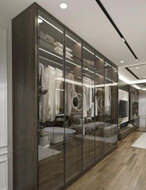 Tủ Áo Nhựa Cánh Nhôm Kính TAK1 5m5 x 2m9 x 0.5m