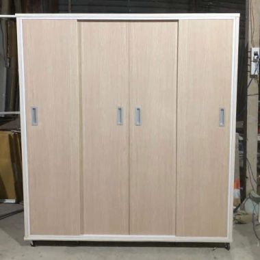 Tủ Nhựa Lùa 4 Cánh Giả Gỗ