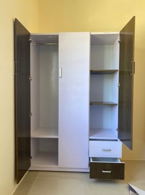 Tủ Áo Nhựa 3 Cánh Vân Gỗ Nhạt TA30133