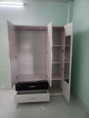 Tủ Quần Áo Đài Loan 3 Cánh Trắng TA301