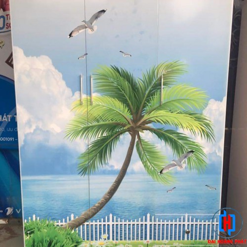 TỦ NHỰA 3D 3 CÁNH HÌNH CÂY DỪA 3D302