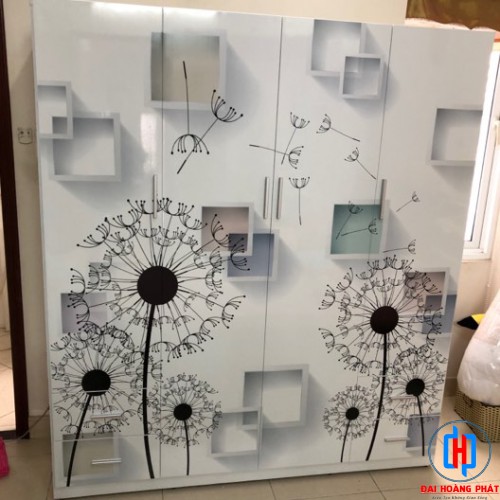 TỦ NHỰA 3D 4 CÁNH HÌNH BỒ CÔNG ANH 3D413