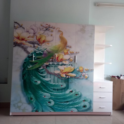 TỦ NHỰA HỌA TIẾT CUNG PHƯỢNG KỆ BO