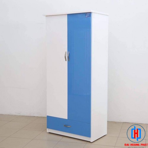 TỦ NHỰA 2 CÁNH TRẮNG XANH TA202