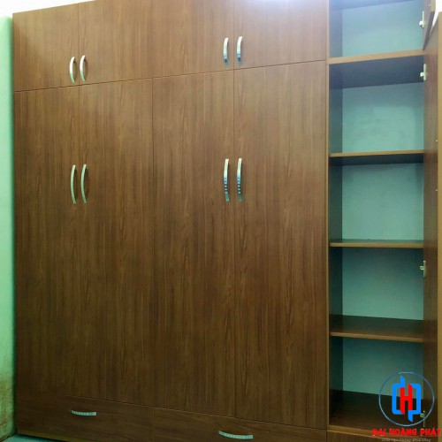 TỦ NHỰA 5 CÁNH NÂU GIẢ GỖ TA527