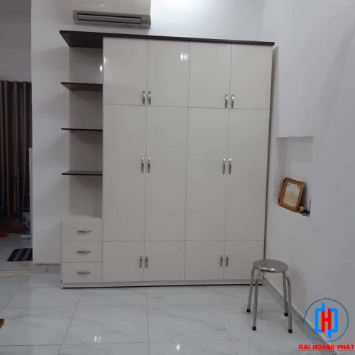 TỦ NHỰA 5 CÁNH TRẮNG CÓ KỆ TA560