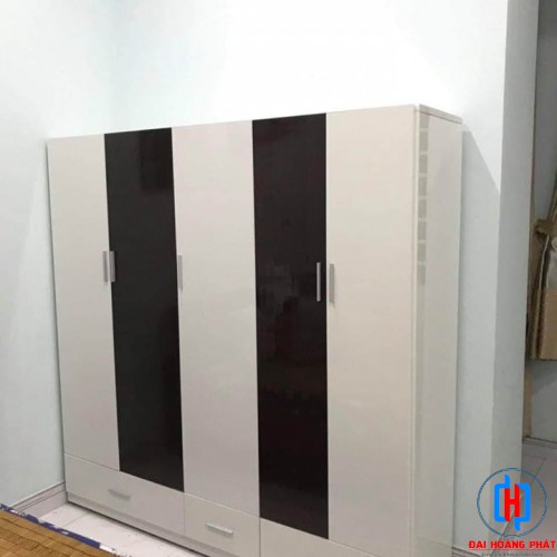 TỦ NHỰA 5 CÁNH TRẮNG ĐEN TA5049