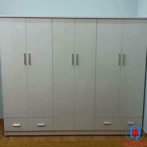 TỦ NHỰA 6 CÁNH TRẮNG TNL22