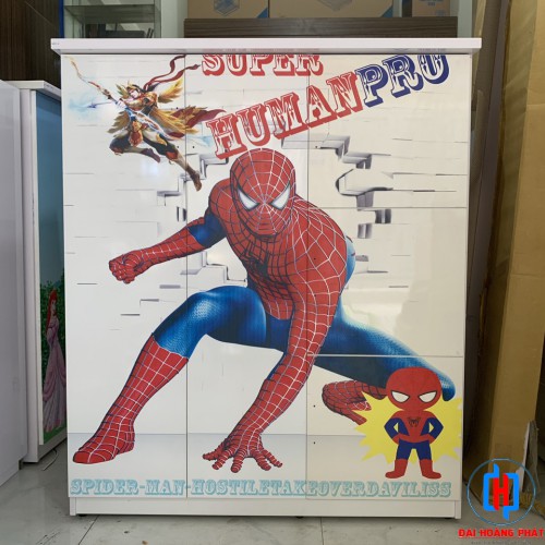 TỦ ÁO BÉ TRAI HÌNH SIÊU NHÂN ĐƯỢC IN 3D TOÀN CÁNH.