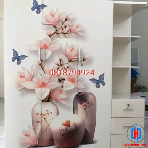 Tủ Nhựa 3D 3 Cánh 3D419 (Có Kệ)