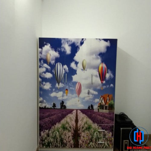 Tủ Nhựa 3D 3 Cánh Hình Bầu Trời 3D3009