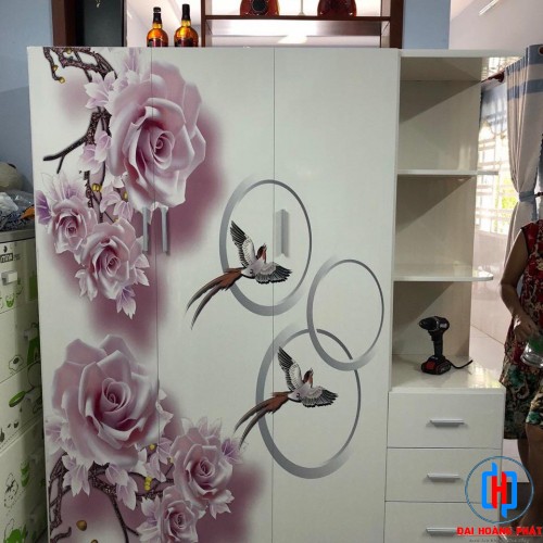 Tủ Nhựa 3D 3 Cánh TA3d4444