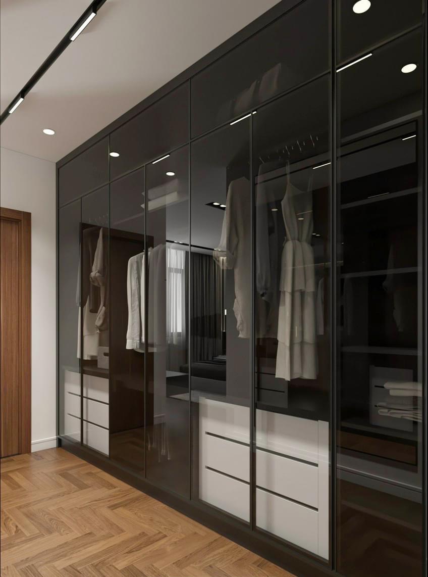Tủ Quần Áo Nhựa Cánh Nhôm Kính TAK4 2m8 x 2m7 x 0.5m